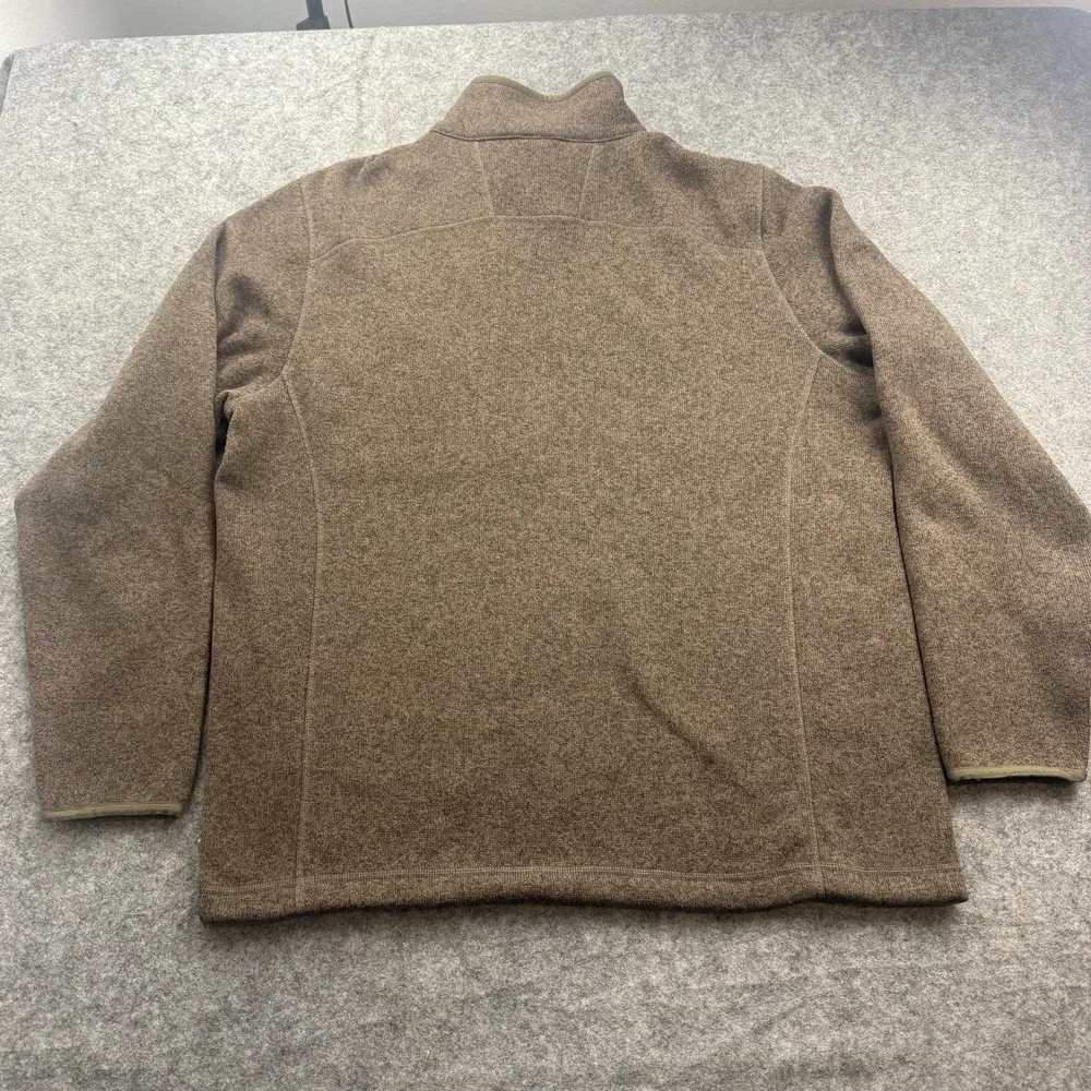The North Face Sweater Mens XL Brown Gordon Lyons Quarter Zip Fleece Pullover